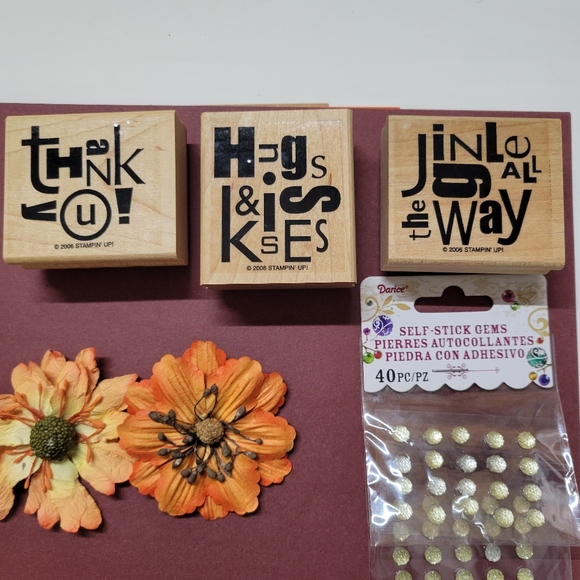 Stampin Up Alphabet Soup Wooden Block Rubber Stamps - Picture 2 of 6